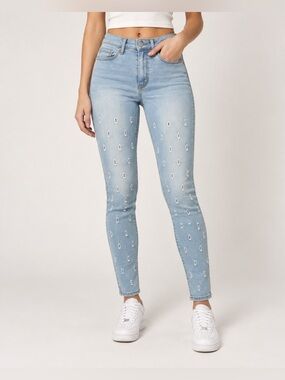 Blue Turtle Junior 11  Jeans Light Wash High Waist